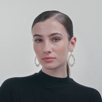 Lavani Pendientes Palmira Blancos