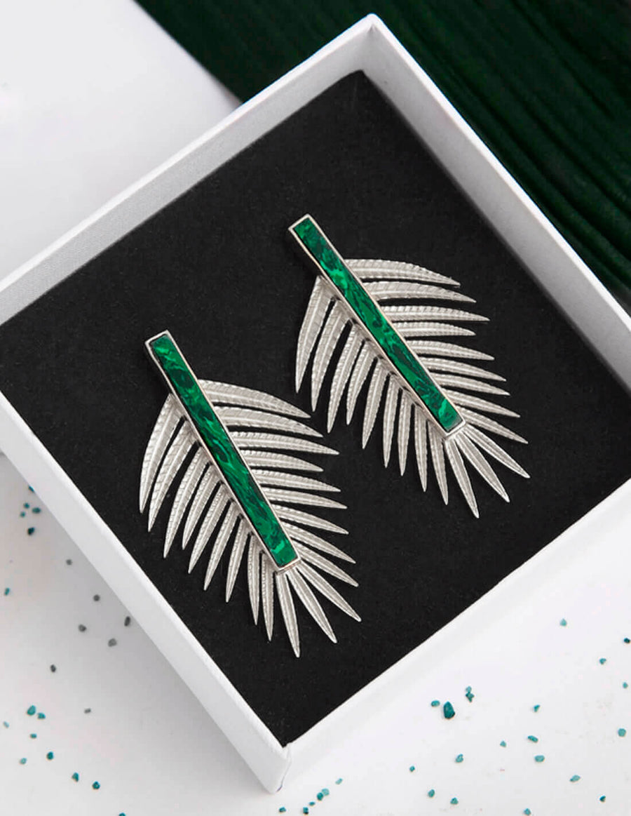 Lavani Pendientes Plata Amazona