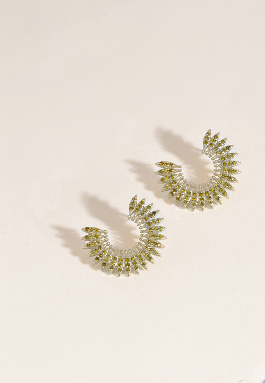 Lavani Pendientes Plata Marrakech