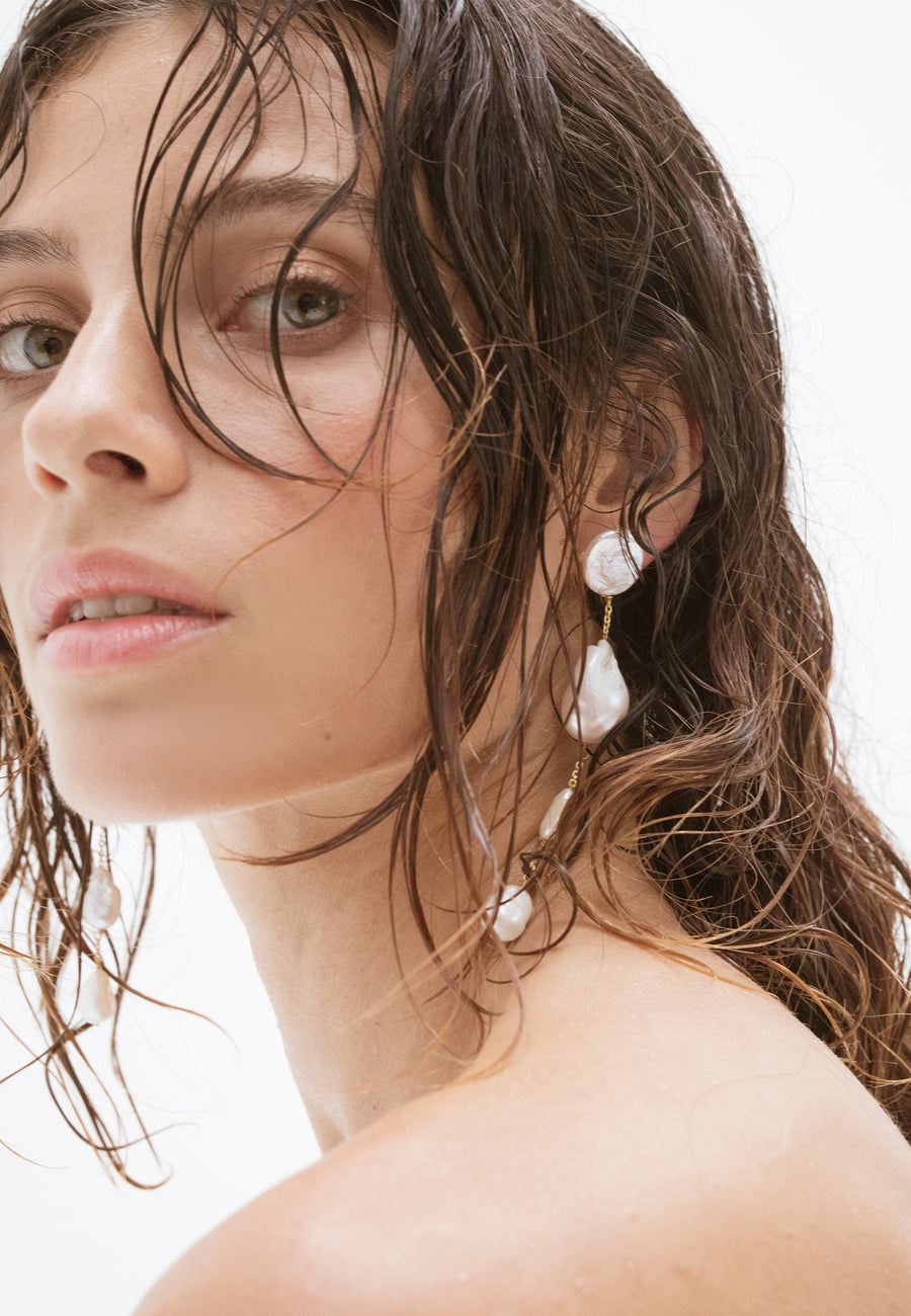 Lavani Pendientes Pluie Perlas