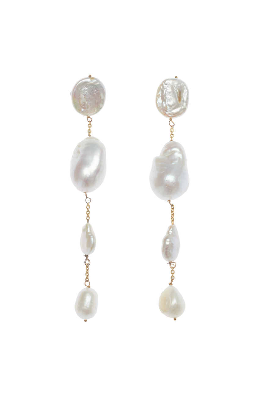 lavani Pendientes Pluie Perlas