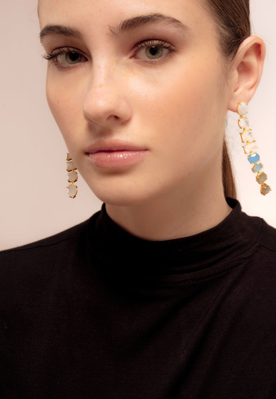 Lavani Pendientes Portobello Blanco