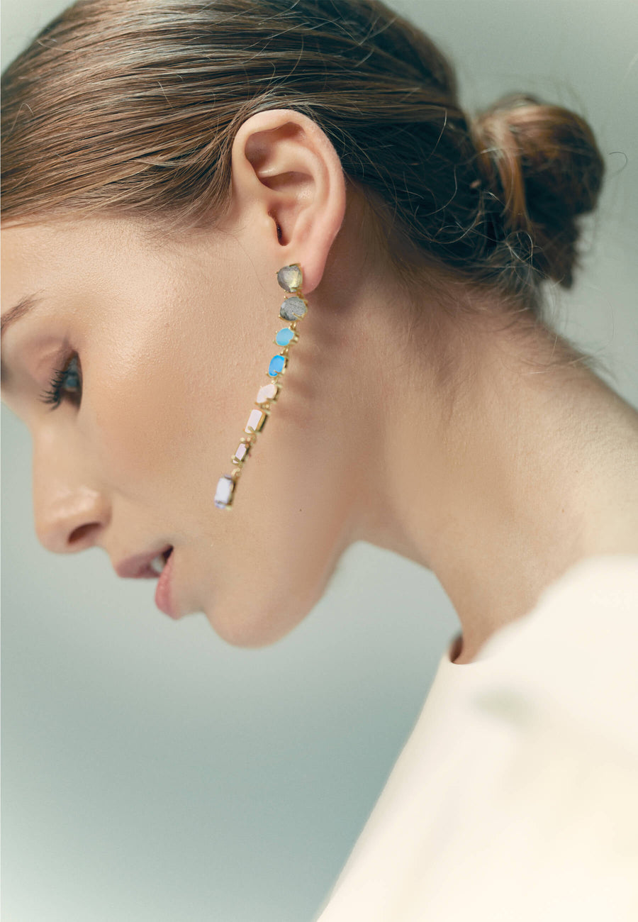 Lavani Pendientes Portobello Blanco