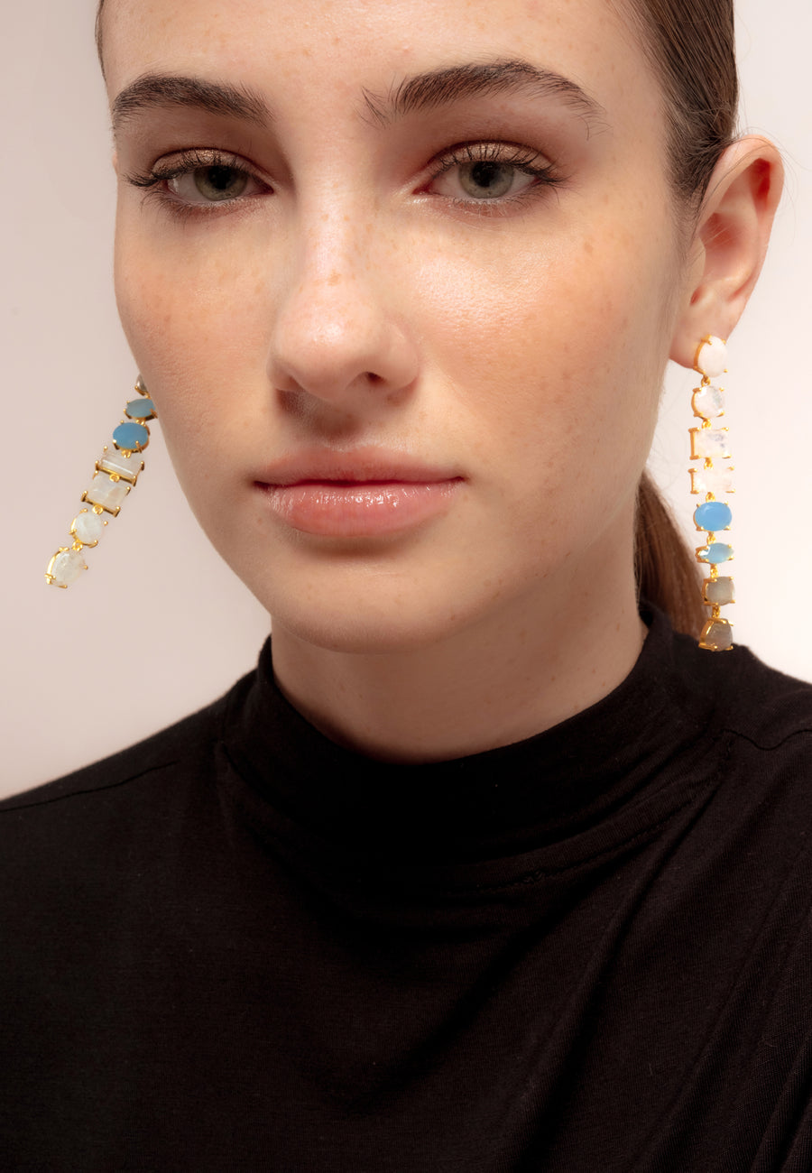 Lavani Pendientes Portobello Blanco