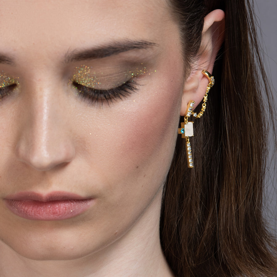 Lavani Pendientes René Blancos