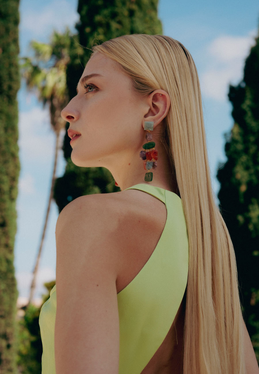 Lavani Pendientes Rising Multicolor