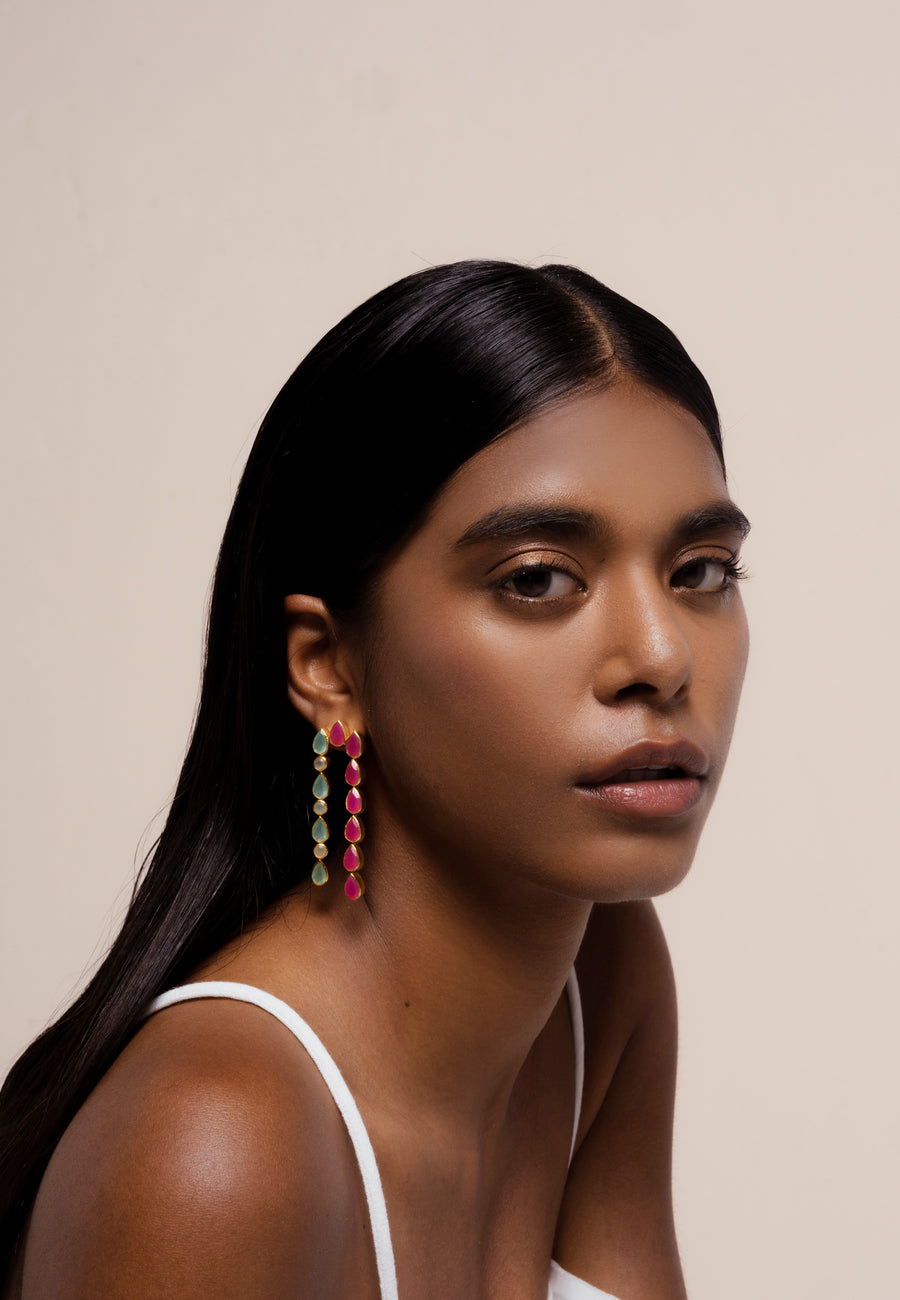 Lavani Pendientes Samsara Aguamarina