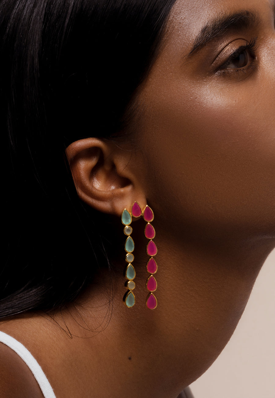 Lavani Pendientes Samsara Aguamarina