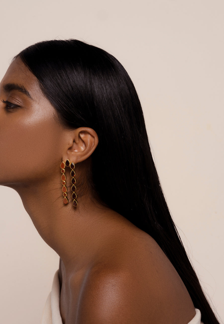 Lavani Pendientes Samsara Granate