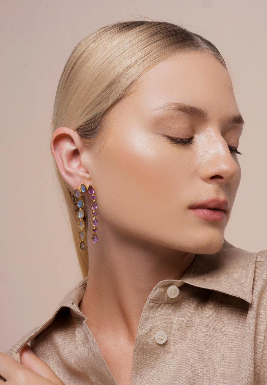 Lavani Pendientes Samsara Morado