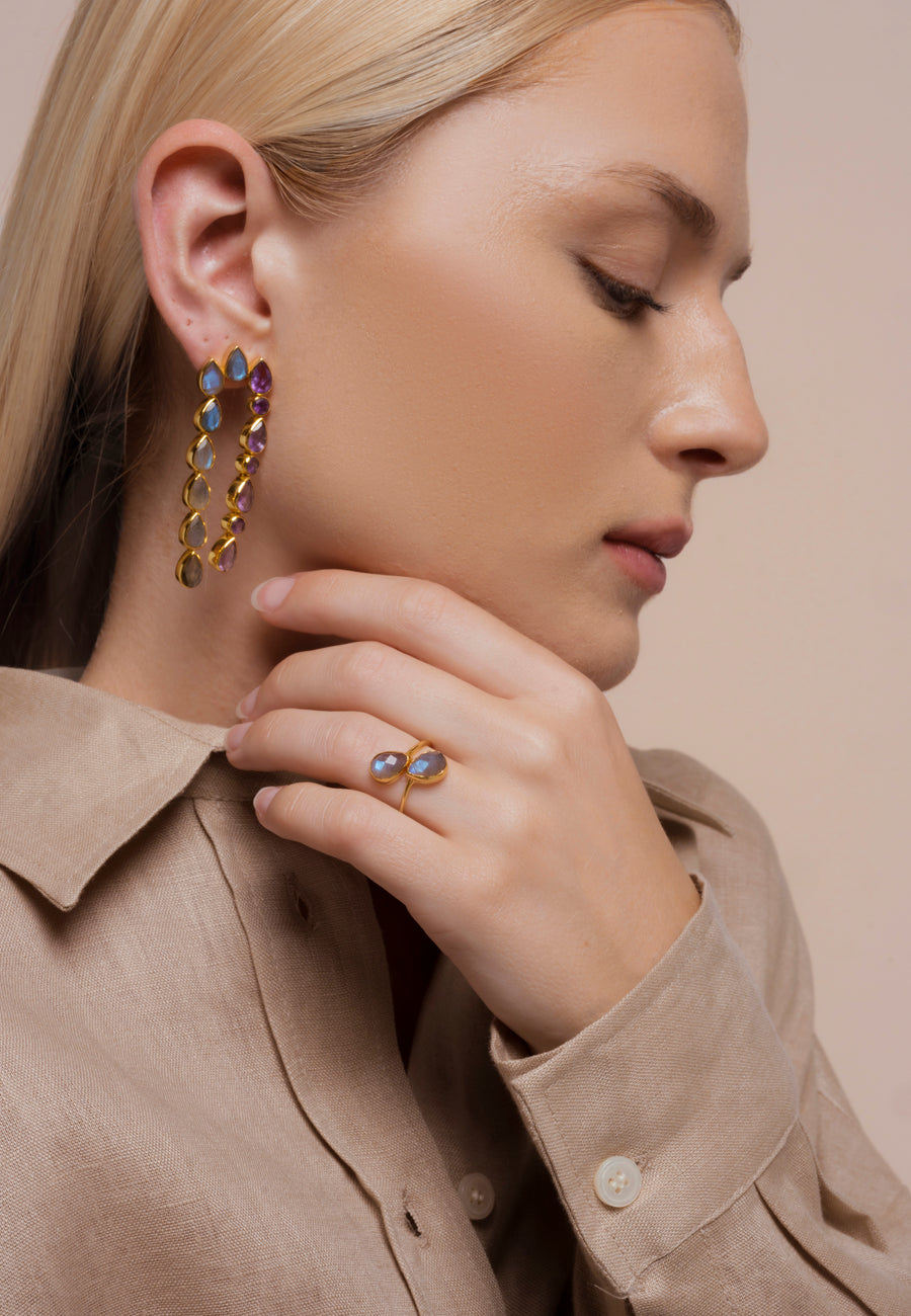 Lavani Pendientes Samsara Morado