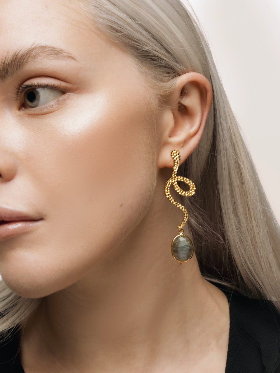 Lavani Pendientes Thar Gris