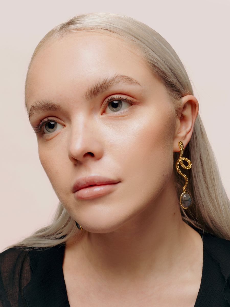 Lavani Pendientes Thar Gris