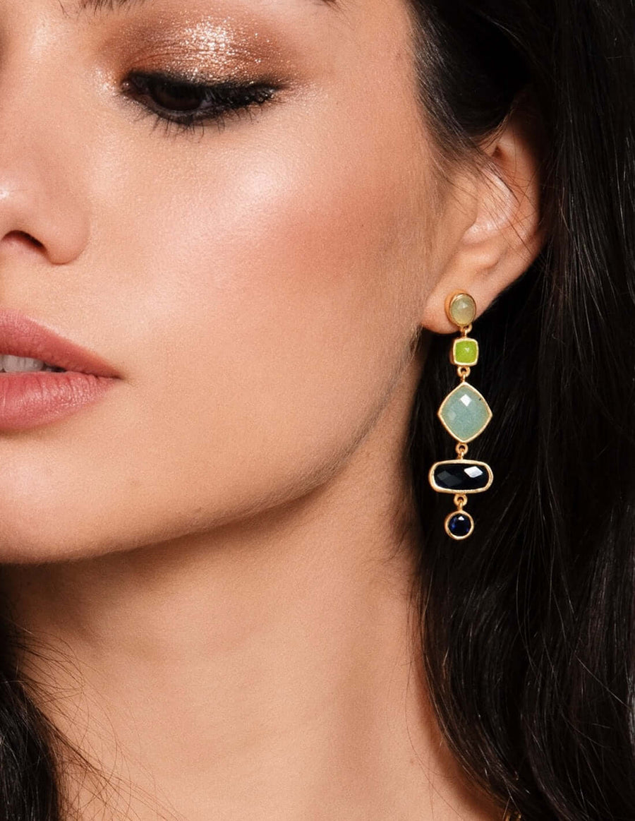 Lavani Pendientes Thelma Azul