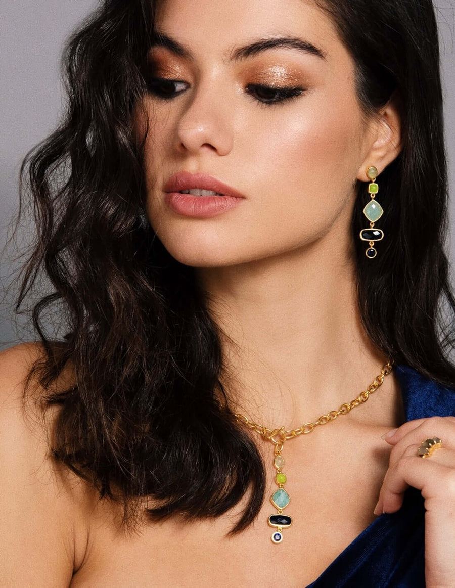 Lavani Pendientes Thelma Azul