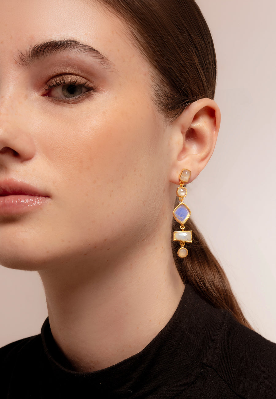 Lavani Pendientes Thelma Blancos