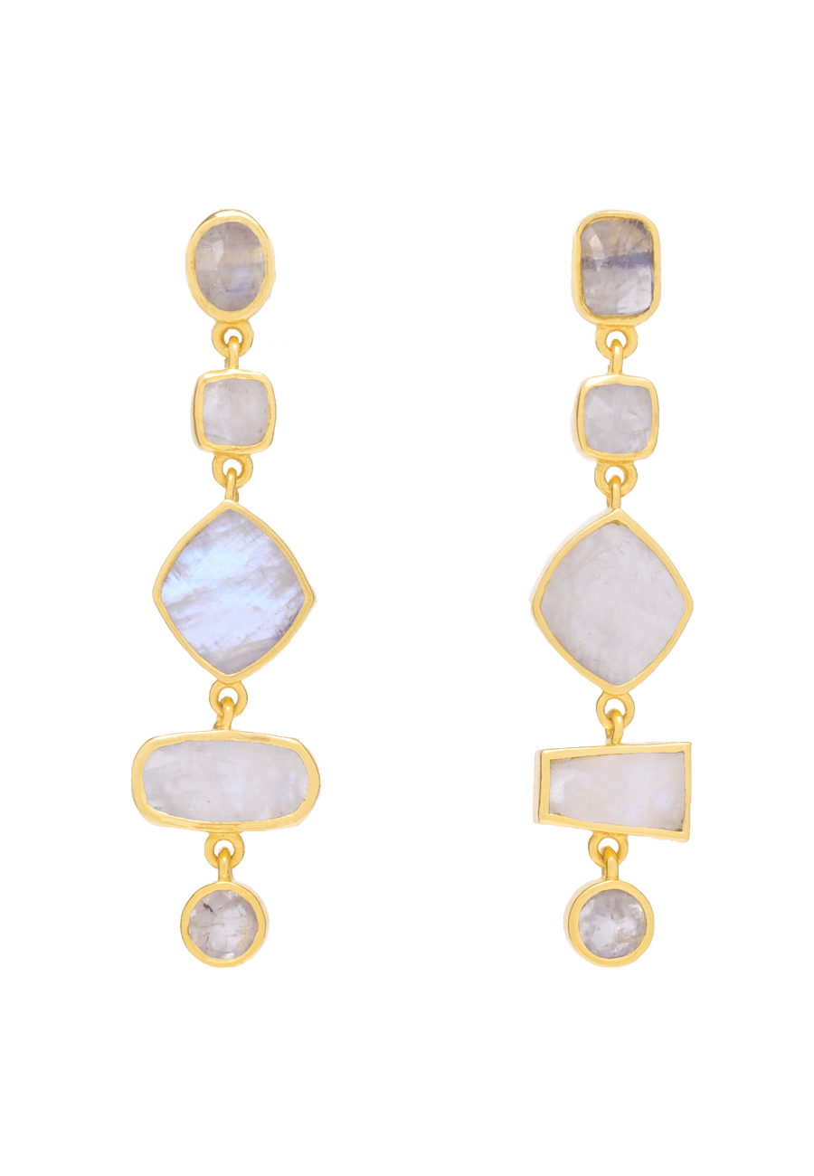 lavani Pendientes Thelma Blancos