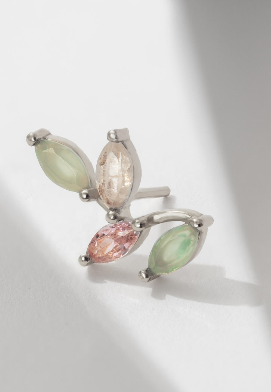 Lavani Pendientes Trepadores Plata Padma