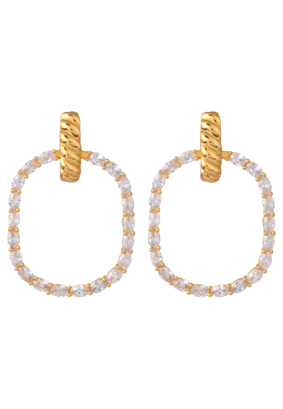 lavani Pendientes Twiggy Blanco