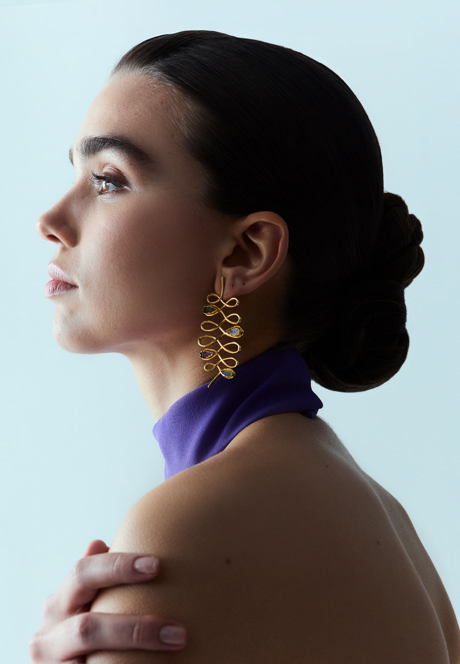 Lavani Pendientes Unalome