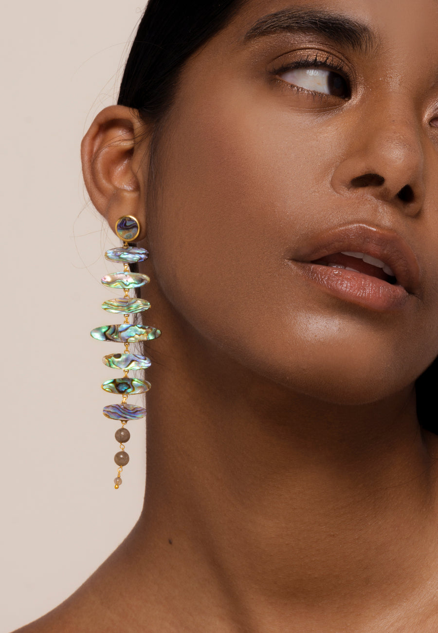 Lavani Pendientes Zenith Abalone