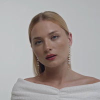 Lavani Pendientes Zenith Blanco