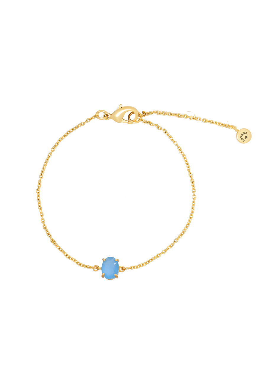 lavani Pulsera Portobello Mini Calcedonia Azul