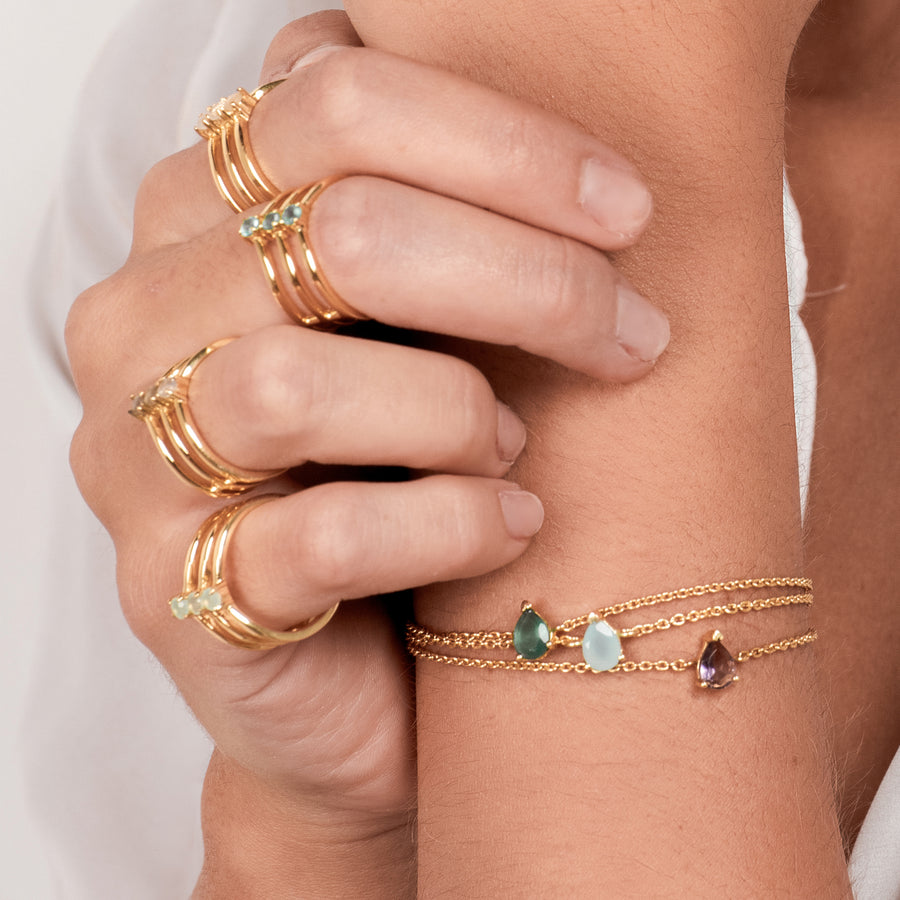 Lavani Pulsera Pride Mini Aguamarina