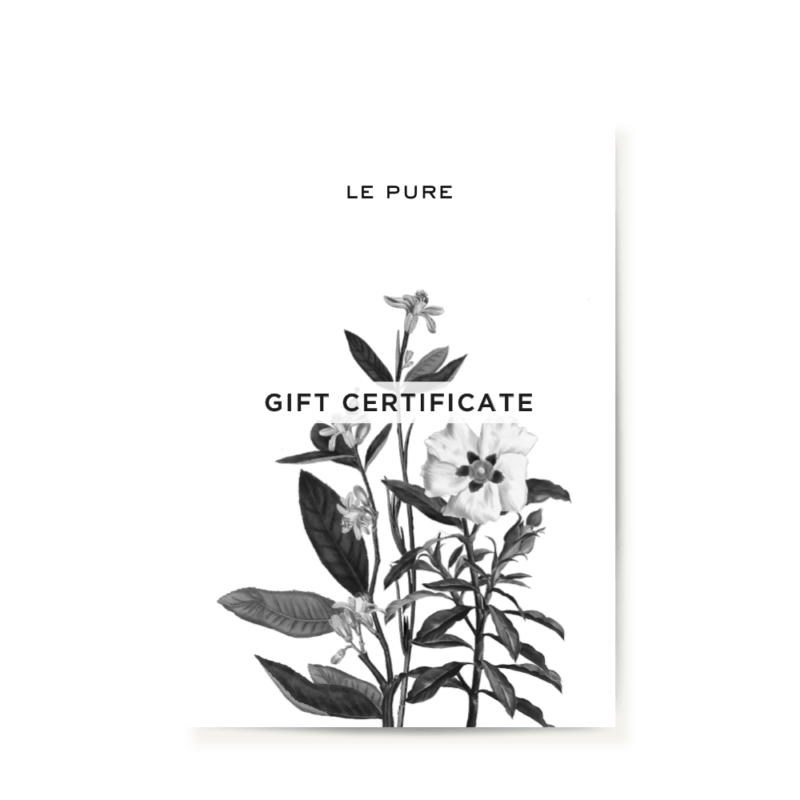 le pure Gift Certificate