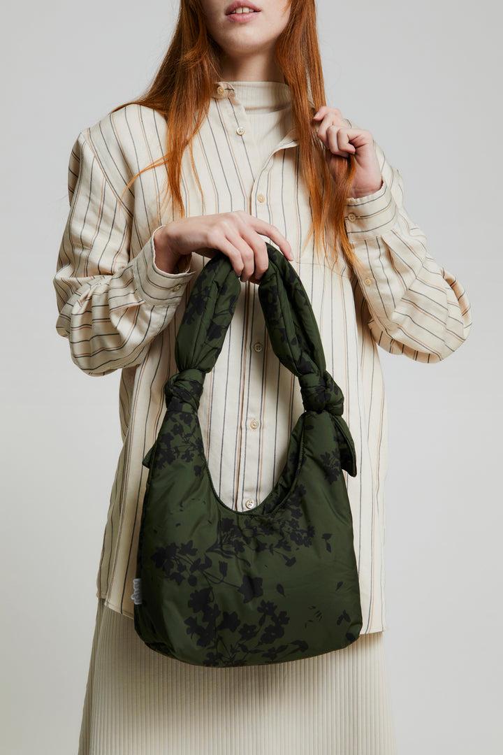 Lefrik Biwa Puffy Mini Bag Floral Green