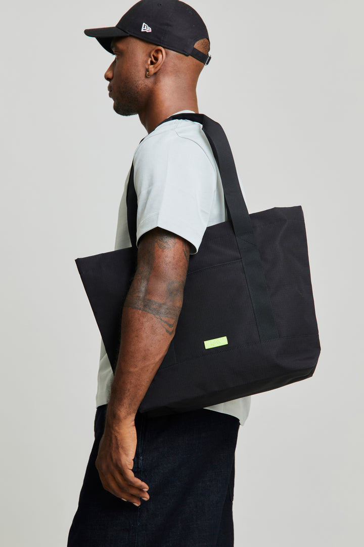 Lefrik Bolso Tote Strata Black Lime Vandra