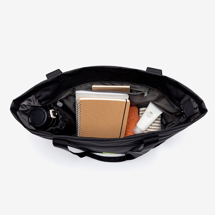 Lefrik Bolso Tote Strata Black Lime Vandra