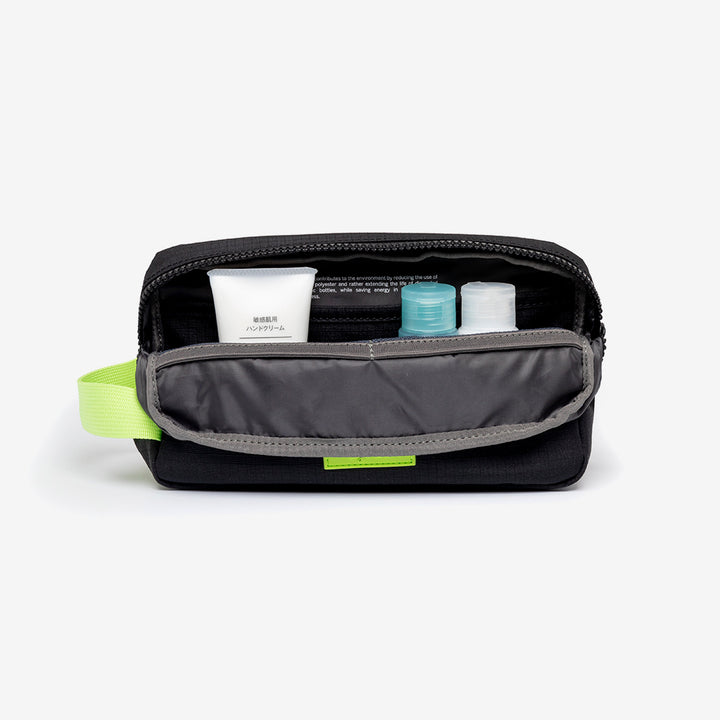Lefrik Kei Lithe Washbag Black Lime Vandra