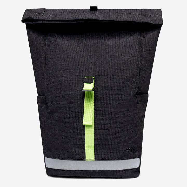 Lefrik Mochila Lars Roll Black Lime Vandra