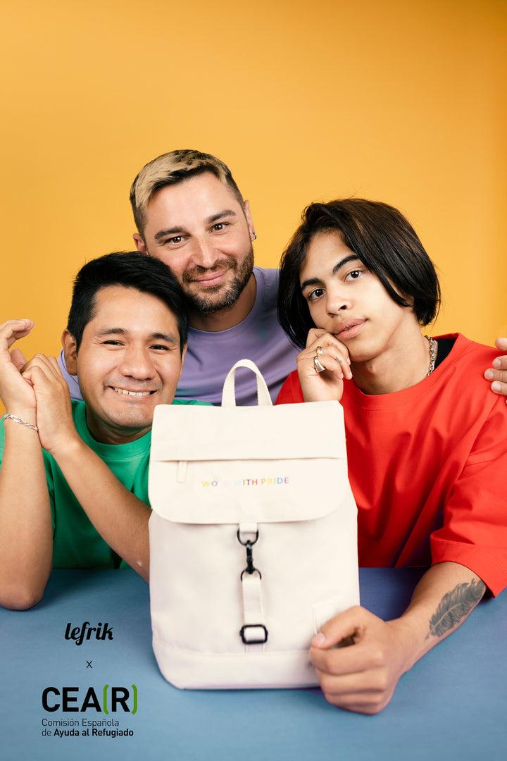 Lefrik Mochila Orgullo Scout Mini Ecru