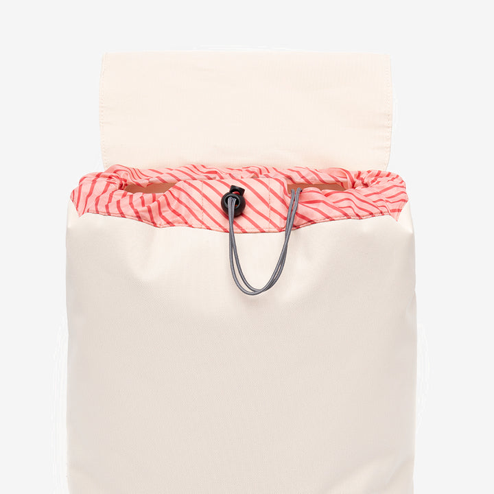 Lefrik Mochila Scout Ecru Stripes