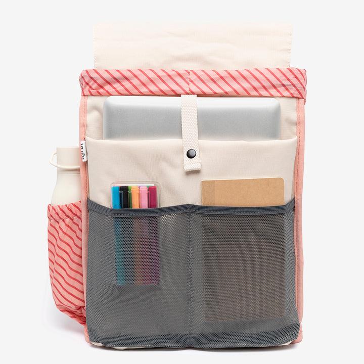 Lefrik Mochila Scout Ecru Stripes