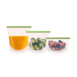 lékué Kit de 3 bolsas reutilizables de silicona