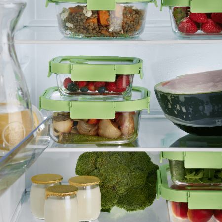 Lékué Recipiente Hermético 100% De Vidrio 950 Ml Redondo