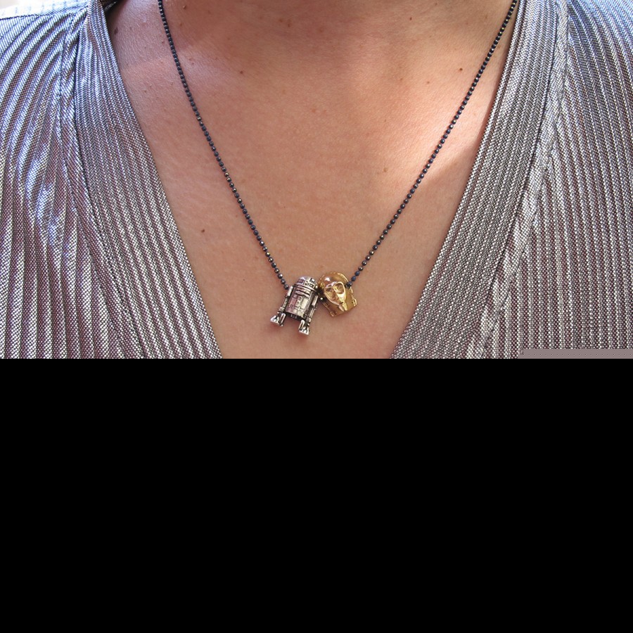 Live Is Laf Colgante C3PO & R2D2 Star Wars