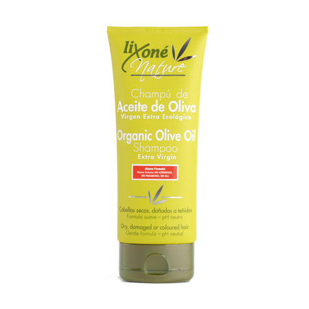 lixone CHAMPÚ de Aceite de Oliva virgen extra Ecológico 200 ml