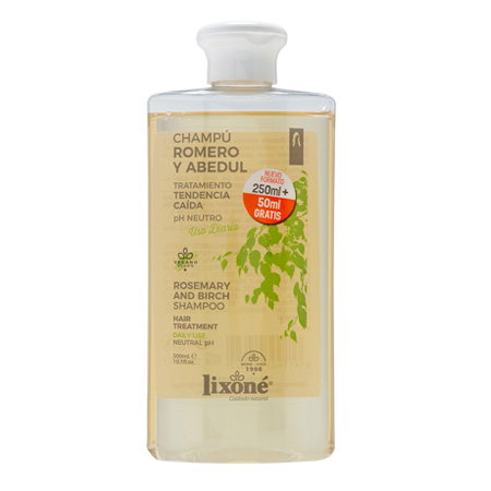 lixone CHAMPÚ Tratamiento caída cabello de Romero y Abedul 300ml
