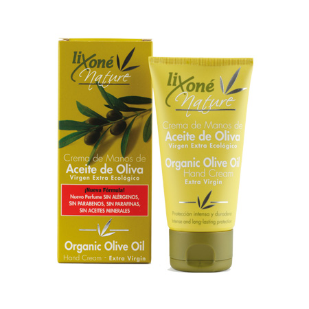 lixone CREMA de MANOS con Aceite de Oliva virgen extra Ecológico 75 ml