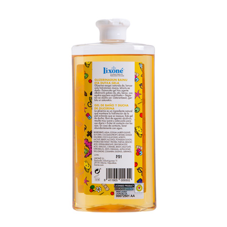 Lixone GEL De BAÑO Y DUCHA De Glicerina IRRIEN LAGUNAK 500 Ml