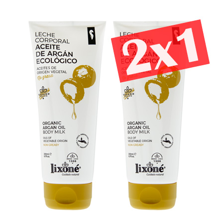 lixone LECHE CORPORAL Aceite Argán Ecológico 200 ml