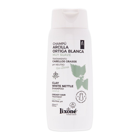 lixone CHAMPÚ de Arcilla y Ortiga Blanca 250 ml