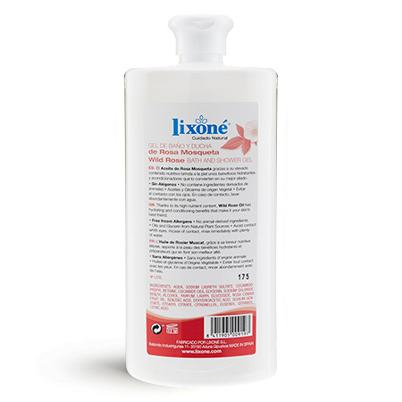 Lixone GEL De BAÑO Y DUCHA De Rosa Mosqueta 500 Ml