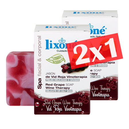 lixone JABÓN de Vid Roja Vinoterapia