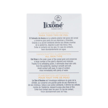 Lixone JABÓN EXFOLIANTE Con Salvado De Avena