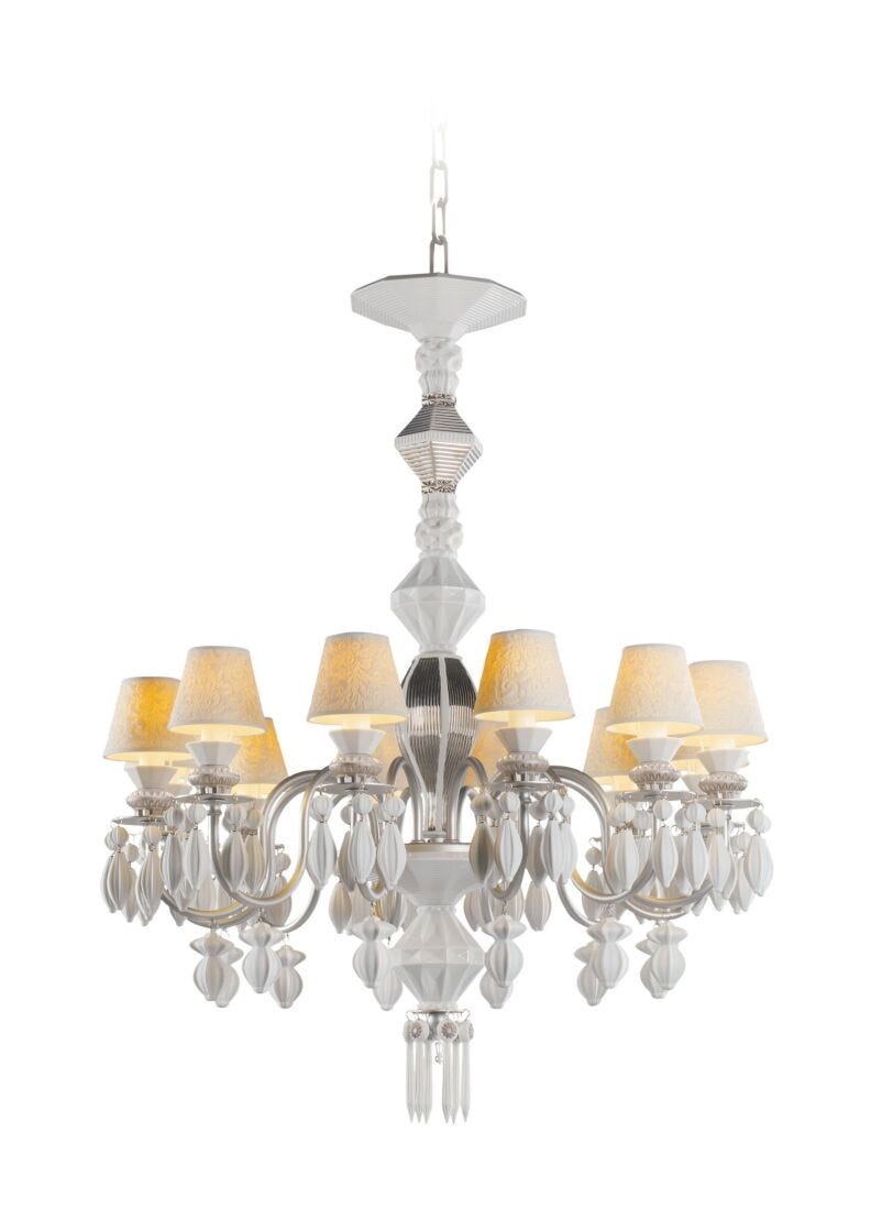 Lladro Chandelier Belle De Nuit 12 Luces. Lustre Plata (CE/UK)